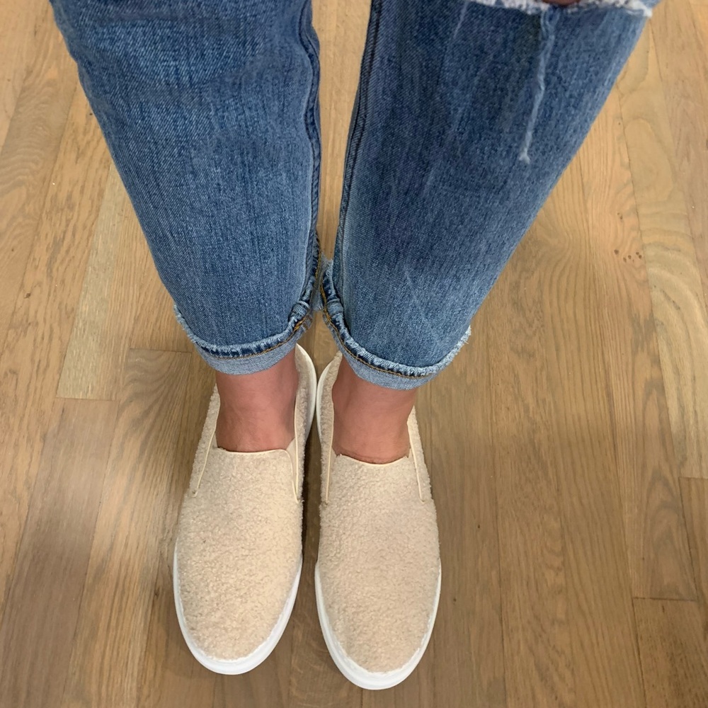 Cream colored teddy bear slides